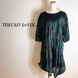 トクコプルミエヴォル(TOKUKO 1er VOL)のTOKUKO 1erVOL トクコ　チュニック　ワンピース　ペイズリー　春夏物(チュニック)