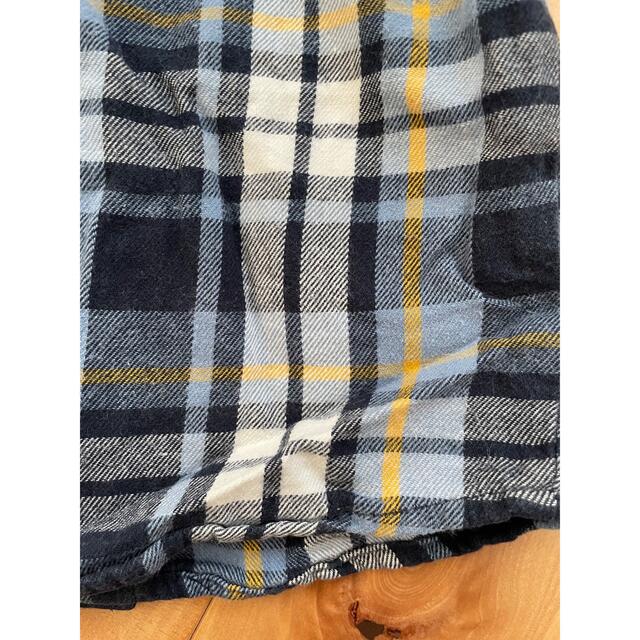 西松屋(ニシマツヤ)の西松屋　重ね着風長袖チェックシャツ キッズ/ベビー/マタニティのベビー服(~85cm)(シャツ/カットソー)の商品写真