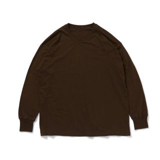 【美品】ビッグロングスリーブTシャツ チョコレート(Tシャツ/カットソー(七分/長袖))