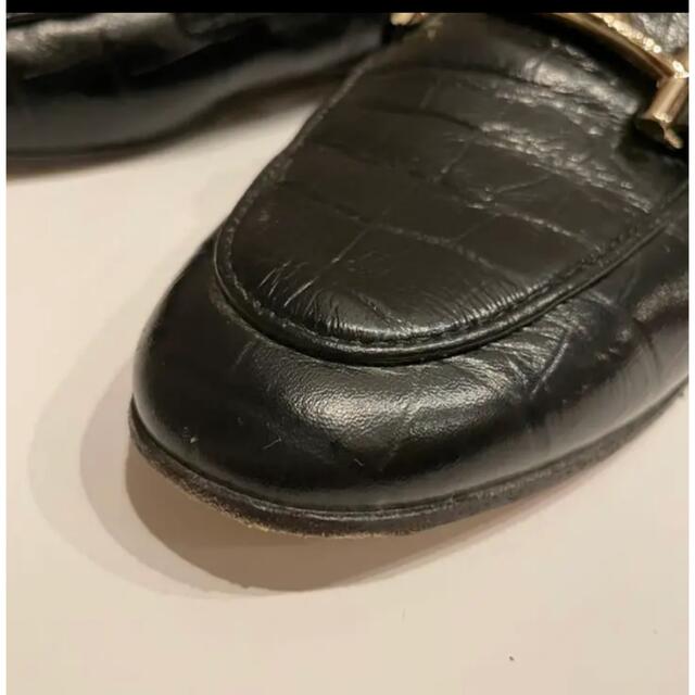 美品　トッズ　TOD'S  クロコ　ローファー　パンプス　36