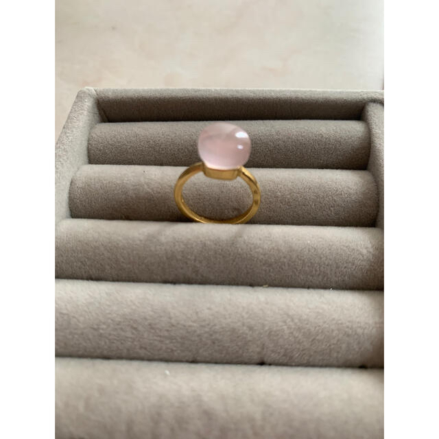 ヌード ローズクォーツ　ピンク　春　リング　ポメラート　好きに レディースのアクセサリー(リング(指輪))の商品写真
