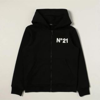 【新品】N°21  ブラック フリース パーカー