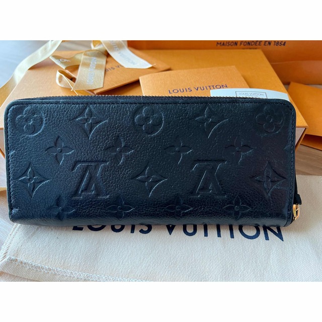 【箱・布袋あり】LOUIS VUITTON　ポルトフォイユ・サラ　M62125　マリーヌルージュ　ネイビー　アンプラント　レザー　モノグラム　長財布　人気　定番　レディース松前R56号店