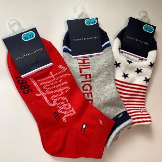 トミーヒルフィガー(TOMMY HILFIGER)の【新品未使用】トミーヒルフィガー　靴下3足セット　20〜22センチ(靴下/タイツ)