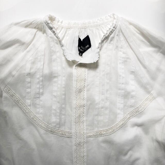 COMME des GARCONS(コムデギャルソン)のコムデギャルソン トリコ / ギャザーブラウス（M） レディースのトップス(シャツ/ブラウス(半袖/袖なし))の商品写真