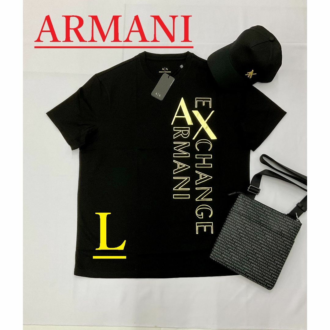 ARMANI EXCHANGE(アルマーニエクスチェンジ)のAXロゴ　Tシャツ02　Lサイズ　新品タグ付き　ラスト1点　ギフトにも メンズのトップス(Tシャツ/カットソー(半袖/袖なし))の商品写真