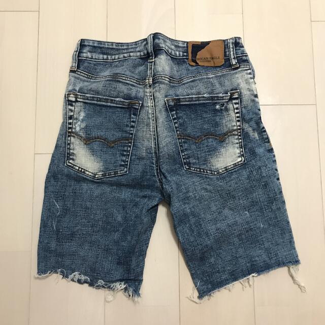 American Eagle(アメリカンイーグル)のアメリカンイーグルダメージデニムハーフパンツp12crew様専用 メンズのパンツ(ショートパンツ)の商品写真