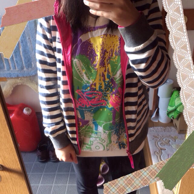 X-girl(エックスガール)のX-girl 2way パーカー レディースのジャケット/アウター(ブルゾン)の商品写真