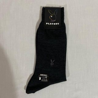 プレイボーイ(PLAYBOY)のプレイボーイ　メンズ　靴下　未使用品　グレー　　#1702(ソックス)