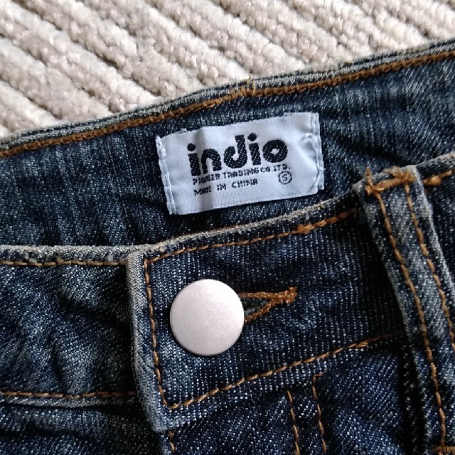 indio(インディオ)のマイクロミニ　デニムスカート レディースのスカート(ミニスカート)の商品写真