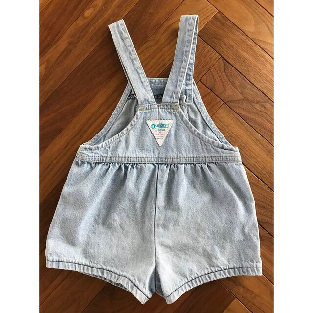 OshKosh(オシュコシュ)の oshkosh ライトブルーデニムショートオール　2T キッズ/ベビー/マタニティのキッズ服女の子用(90cm~)(その他)の商品写真