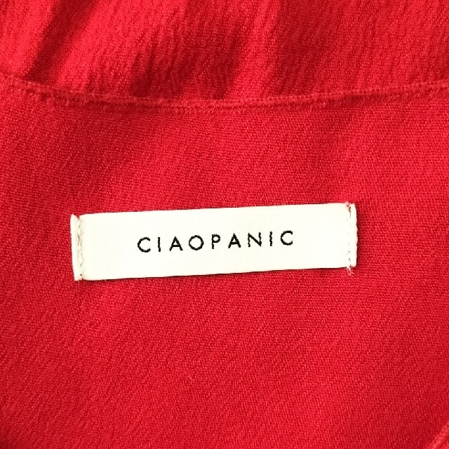 Ciaopanic(チャオパニック)のCIAOPANIC チャオパニック トップス レーヨン レッド レディースのトップス(その他)の商品写真