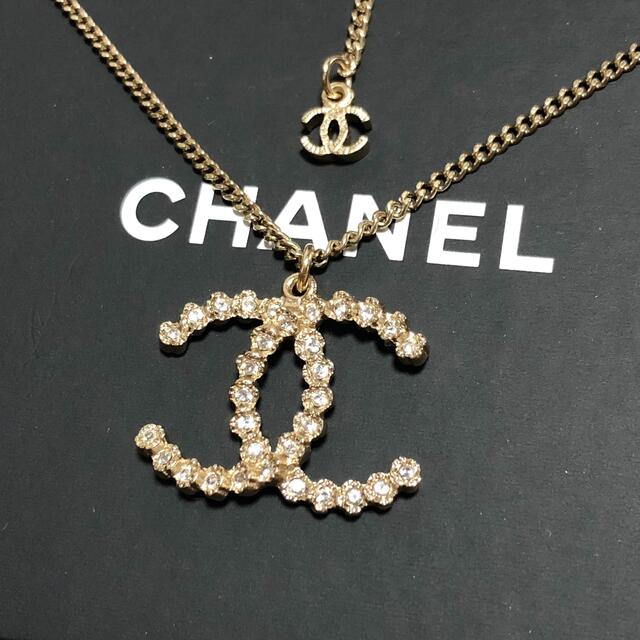 税込) CHANEL - シャネル ネックレス ココマーク ラインストーン