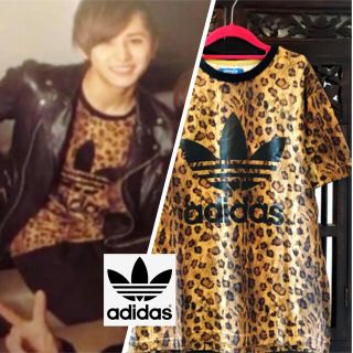 アディダス(adidas)のアディダス レオパード Tシャツ ジャージ 山田涼介 小栗旬 ヒョウ柄 パーカー(Tシャツ/カットソー(半袖/袖なし))