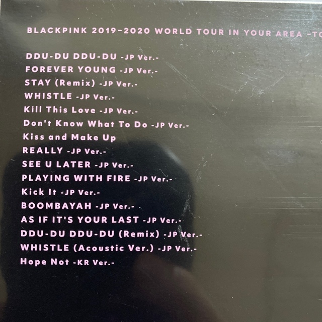 BLACKPINK　2019-2020　WORLD　TOUR　IN　YOUR　A