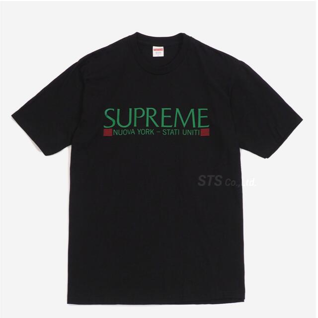 込み supreme Nuova York Tee 黒 Lトップス