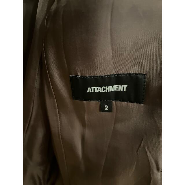 ATTACHIMENT(アタッチメント)のattachment カシミヤ混平二重メルトン チェスターコート ダークキャメル メンズのジャケット/アウター(チェスターコート)の商品写真