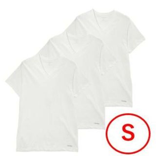 カルバンクライン(Calvin Klein)のClvin Klein Tシャツ　2枚セット（ホワイト、Vネック）(Tシャツ/カットソー(半袖/袖なし))