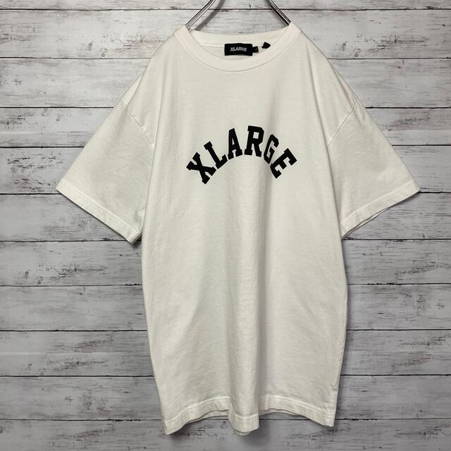 XLARGE(エクストララージ)の【希少デザイン】エクストララージ☆プリントアーチロゴホワイトTシャツ メンズのトップス(Tシャツ/カットソー(半袖/袖なし))の商品写真