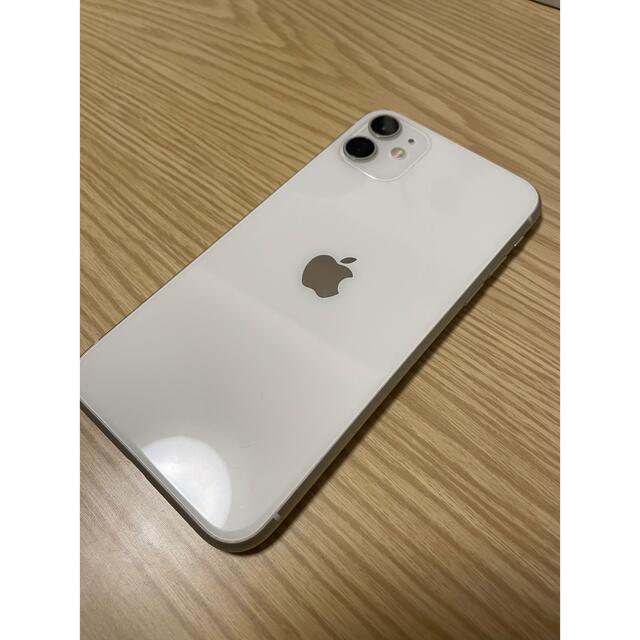 iPhone(アイフォーン)のiPhone 11 ホワイト 128 GB SIMフリー スマホ/家電/カメラのスマートフォン/携帯電話(スマートフォン本体)の商品写真