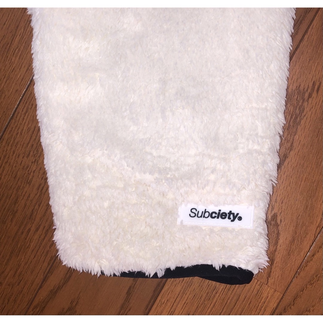 Subciety(サブサエティ)のXL 新品 Subciety ボアフリースジャケット アイボリー ボアジャケット メンズのジャケット/アウター(ブルゾン)の商品写真