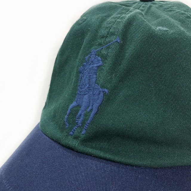 POLO RALPH LAUREN(ポロラルフローレン)のポロ ラルフローレン キャップ 帽子 ビッグポニー 緑 紺 190131 メンズの帽子(キャップ)の商品写真