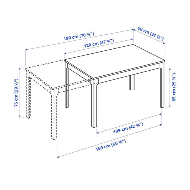 柚子小町さん| IKEA エーケダーレン　伸長ダイニングテーブル 2