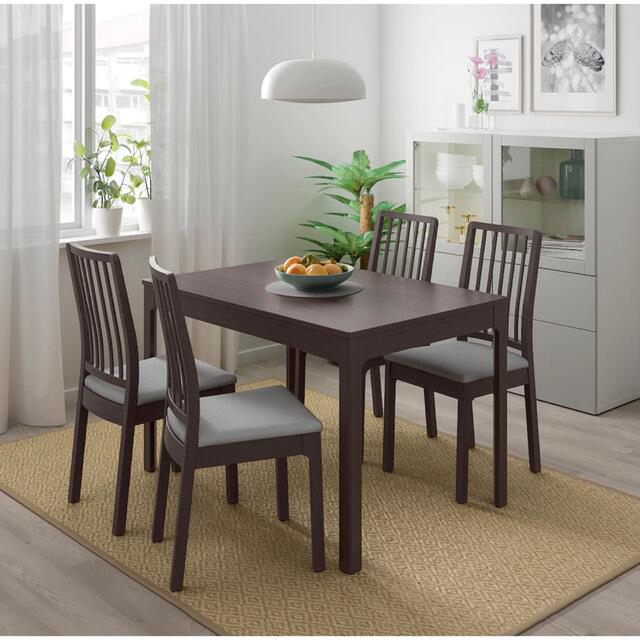 IKEA(イケア)のIKEA エーケダーレン　伸長ダイニングテーブル インテリア/住まい/日用品の机/テーブル(ダイニングテーブル)の商品写真