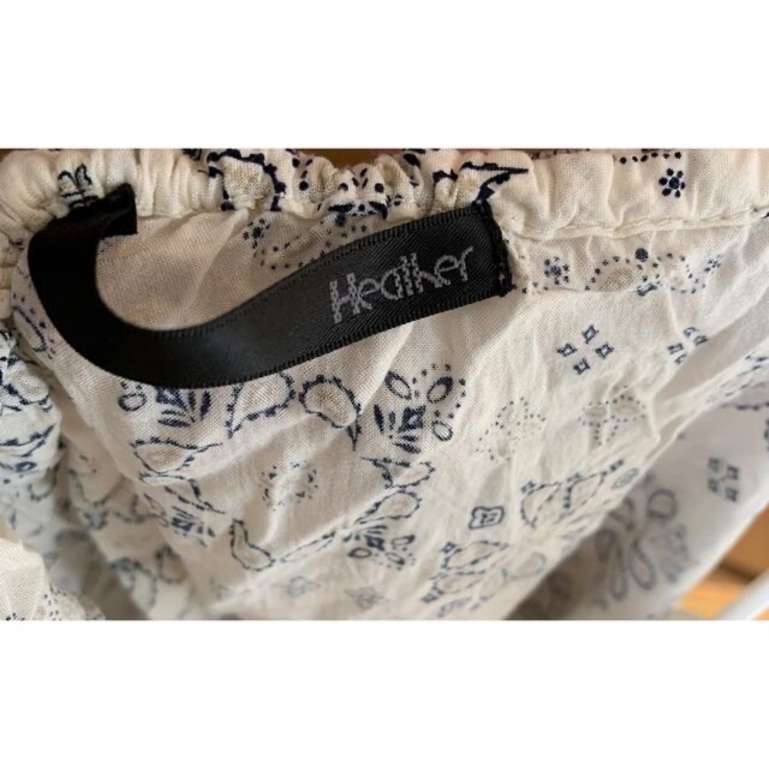 heather(ヘザー)のペイズリー柄オフショル レディースのトップス(カットソー(半袖/袖なし))の商品写真