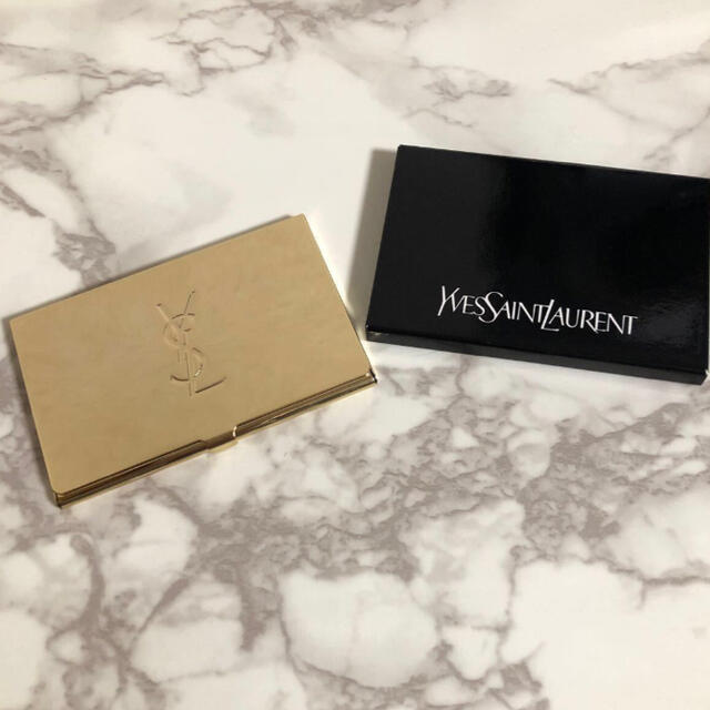 YSL  カサンドラロゴ入り　カードケース　名刺ケース