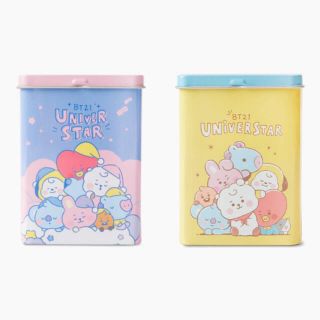 ボウダンショウネンダン(防弾少年団(BTS))の7日間限定　新品★BT21公式★ベビー缶入り防水絆創膏2つセット^^(アイドルグッズ)