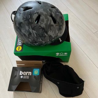 バーン(bern)のヒック様専用　bernヘルメットインサート付kids(ヘルメット/シールド)