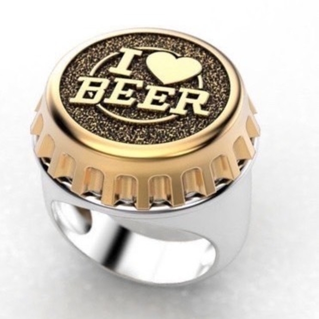 【SALE】リング　メンズ　指輪　ゴールド　ファッション　アクセサリー　20号 レディースのアクセサリー(リング(指輪))の商品写真
