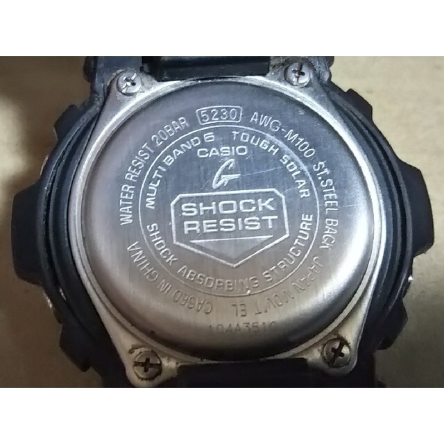 G-SHOCK(ジーショック)のCASIO G-SHOCK AWG-M100 電波 ソーラー アナデジ 腕時計 メンズの時計(腕時計(アナログ))の商品写真