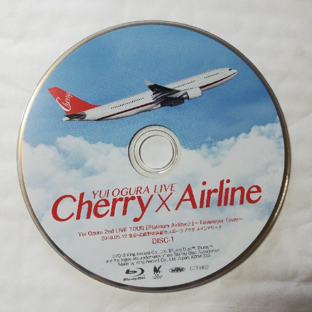 小倉唯 Cherry x Airline DISC-1 のみ