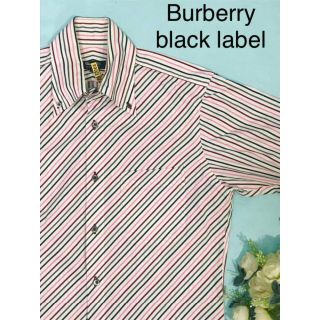 バーバリーブラックレーベル(BURBERRY BLACK LABEL)のBurberry black label ストライプコットンシャツ　長袖(シャツ)