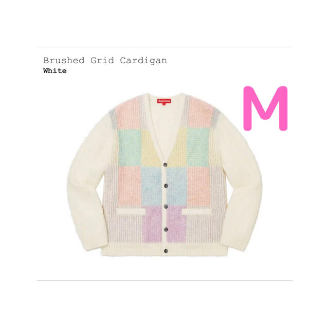 M supreme Brushed Grid Cardigan カーディガン