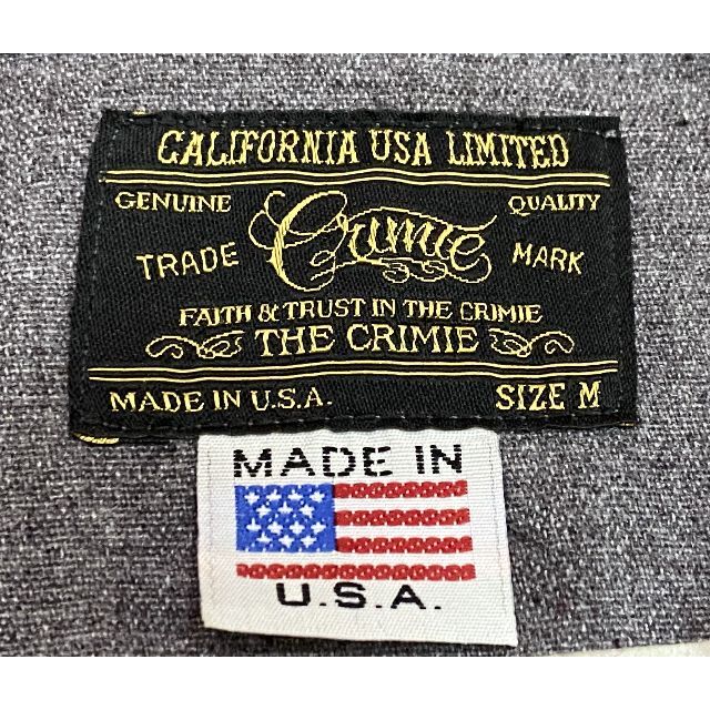 CRIMIE(クライミー)の＊クライミー THE CRIMIE USA バック刺繍 ベスト M メンズのトップス(ベスト)の商品写真