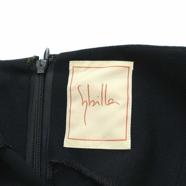 Sybilla(シビラ)のシビラ ヴィンテージ ワンピース 七分袖 ロング 40 L 黒 レディースのワンピース(ロングワンピース/マキシワンピース)の商品写真