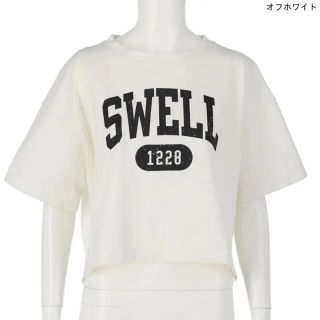 アナップ(ANAP)のカレッジプリントクロップドTシャツ (Tシャツ(半袖/袖なし))