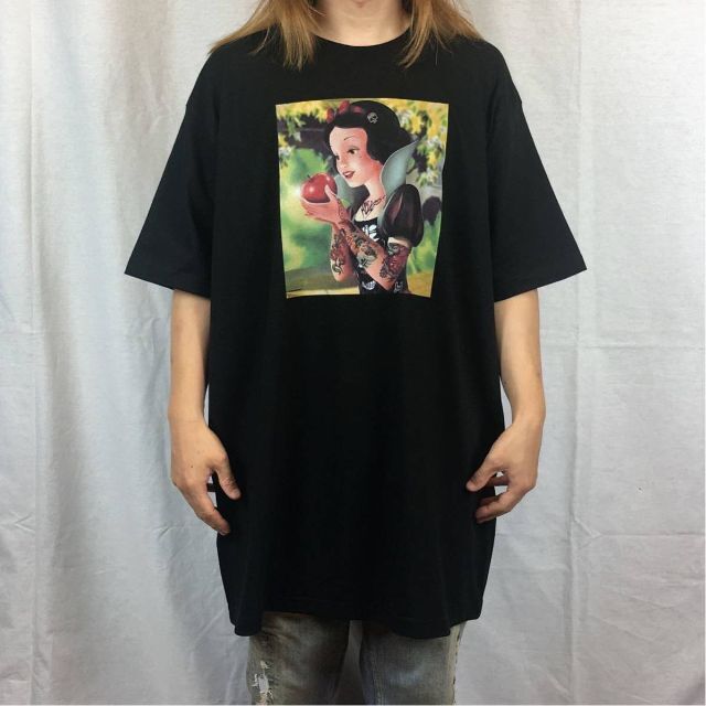 【ビッグ Tシャツ】新品 プリント タトゥー プリンセス ストリート コーデ