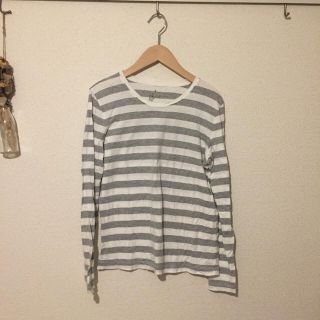 ムジルシリョウヒン(MUJI (無印良品))の無印 ボーダーカットソー M(Tシャツ(長袖/七分))