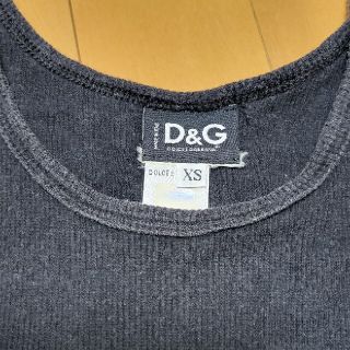 ディーアンドジー(D&G)のDOLCE&GABBANA  タンクトップ  黒(タンクトップ)