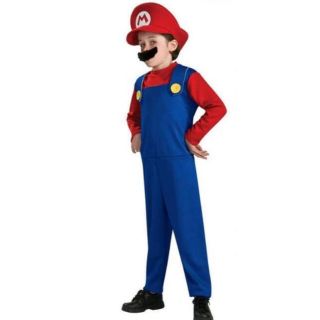 新品　マリオ風コスプレ衣装　仮装　(衣装一式)