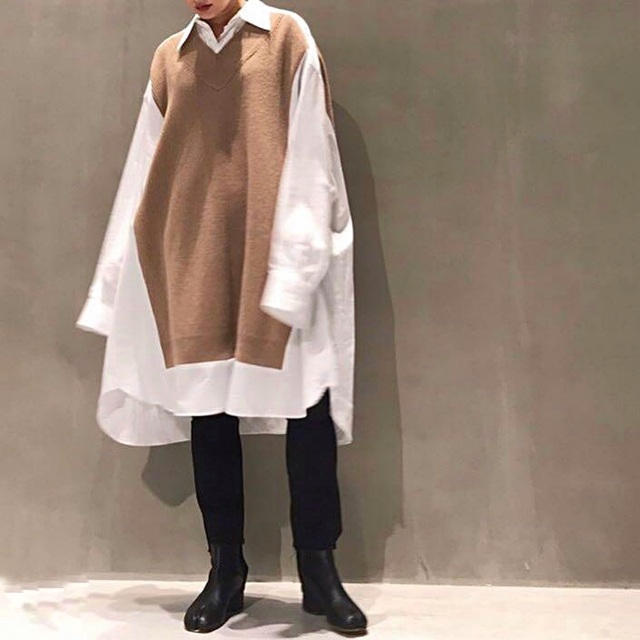オプティミスティック 【限界値下げ】Maison Margieiaシャツワンピース