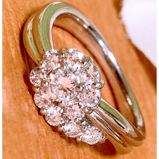 約7.3g❗️ギラギラ❣️D0.70CT プラチナダイヤリング プラチナリング
