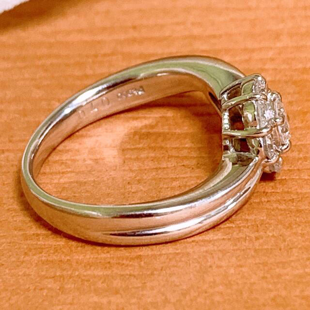 約7.3g❗️ギラギラ❣️D0.70CT プラチナダイヤリング プラチナリング