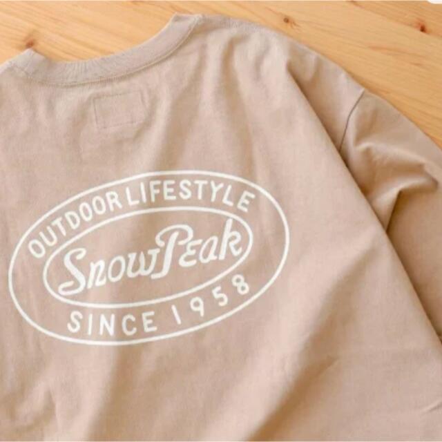 【SNOW PEAK /スノーピーク】別注 CIRCLE ロゴTシャツ ベージュ