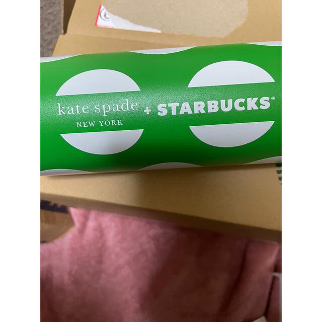 kate spade new york(ケイトスペードニューヨーク)のスタバ　タンブラー kate spade Logo Dots 473ml インテリア/住まい/日用品のキッチン/食器(タンブラー)の商品写真