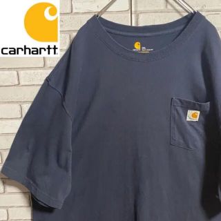 カーハート(carhartt)の90s 古着 カーハート 2XL ロゴタグ ポケット ビッグシルエット ゆるだぼ(Tシャツ/カットソー(半袖/袖なし))